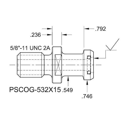 Tj Davies Co Coolant Through Retention Knob PSCOG-532X15